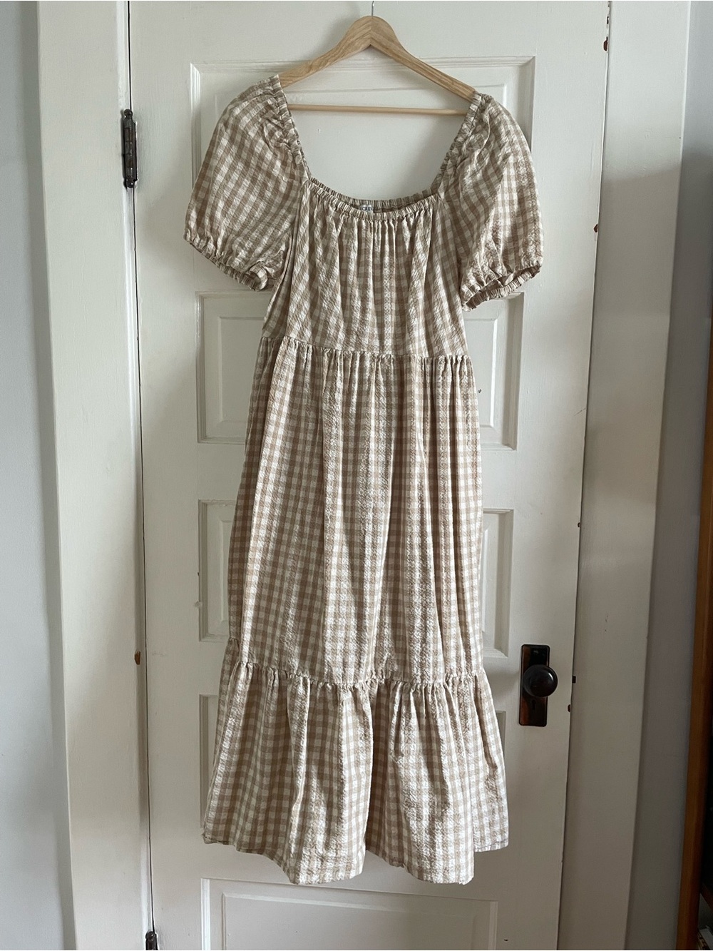 Jcrew Women’s  Gingham Dress Seersucker Size 12